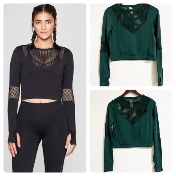 JoyLab Tops Joy Lab Laser Cut Crop Top Poshmark